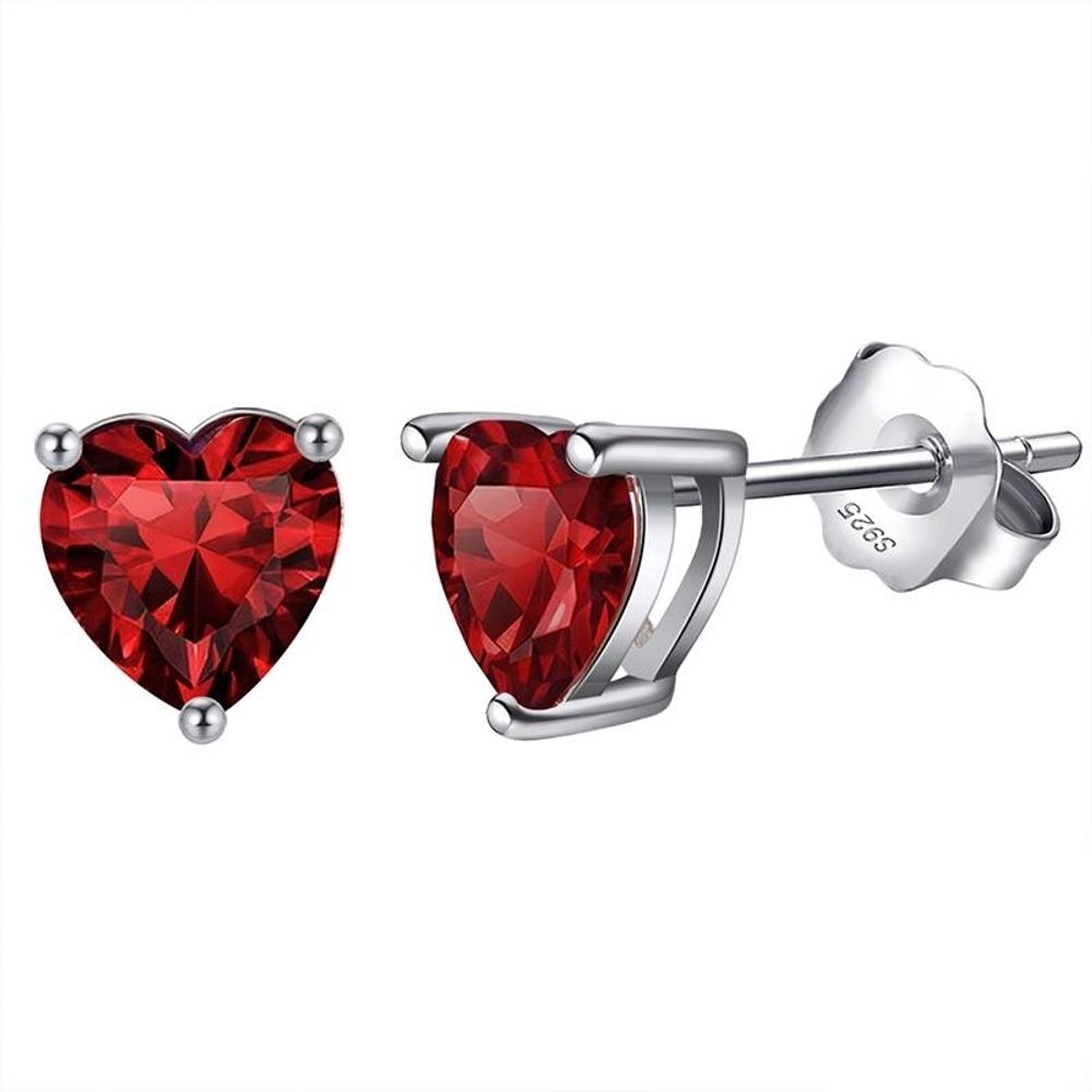 Серьга Helix Heart Silver