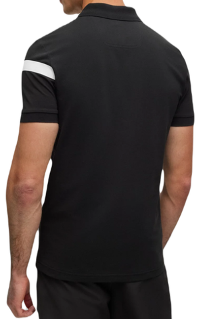 Мужское теннисное поло BOSS x Matteo Berrettini Slim-fit Paule Polo Shirt - black