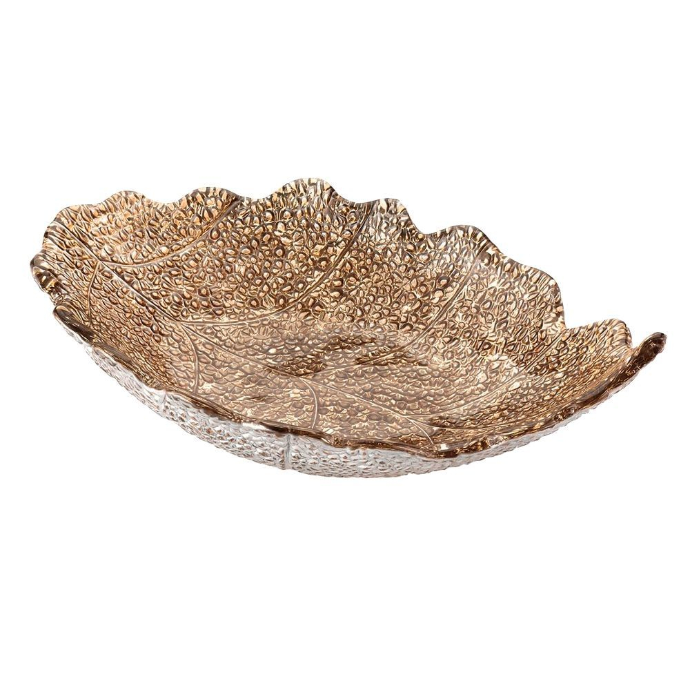 Блюдо для фруктов 33х22см IVV Madagascar медное Италия