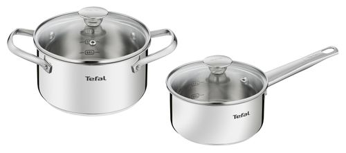 Набор посуды Tefal Cook Eat 4 предмета 1,5/2,2л 16/18см B9214S04