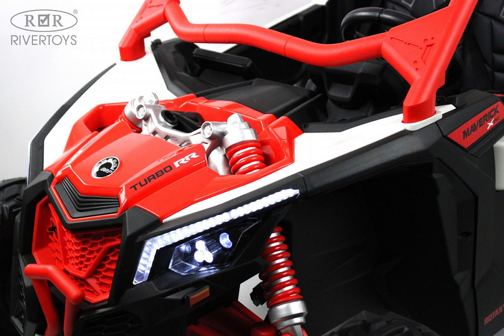 Детский электромобиль RiverToys BRP Can-Am Maverick Y111YY красный