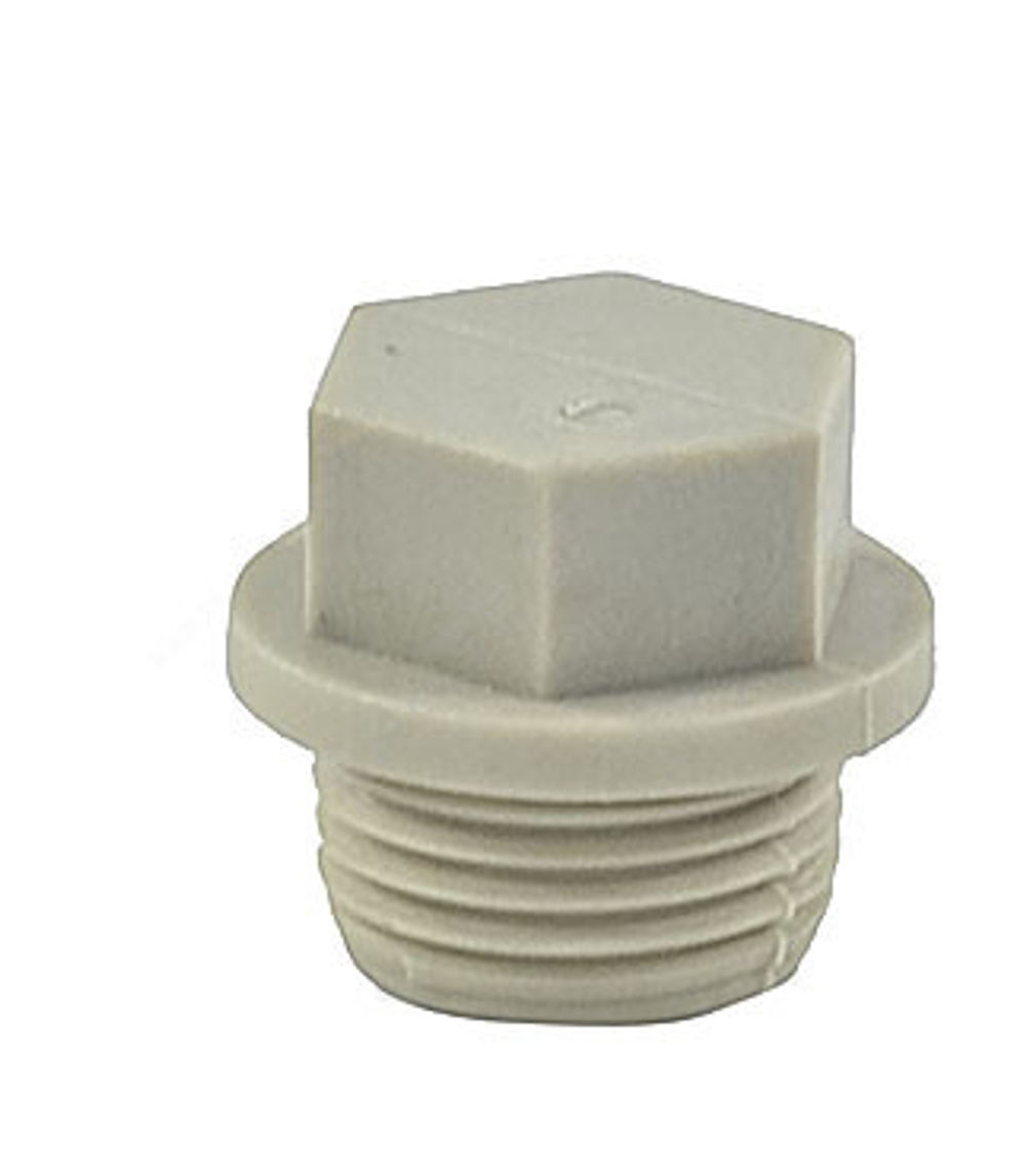 Заглушка (пробка) PP-R серая Дн 20х1/2" НР VALFEX 10163020Г