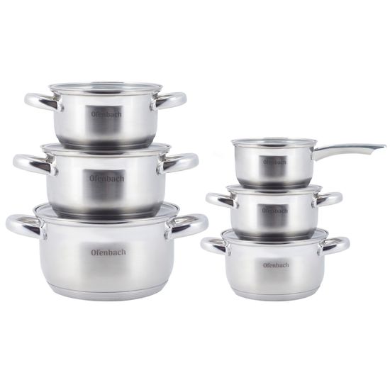 Набор посуды 12 пр. из нержавеющей стали Ofenbach NB 100001
