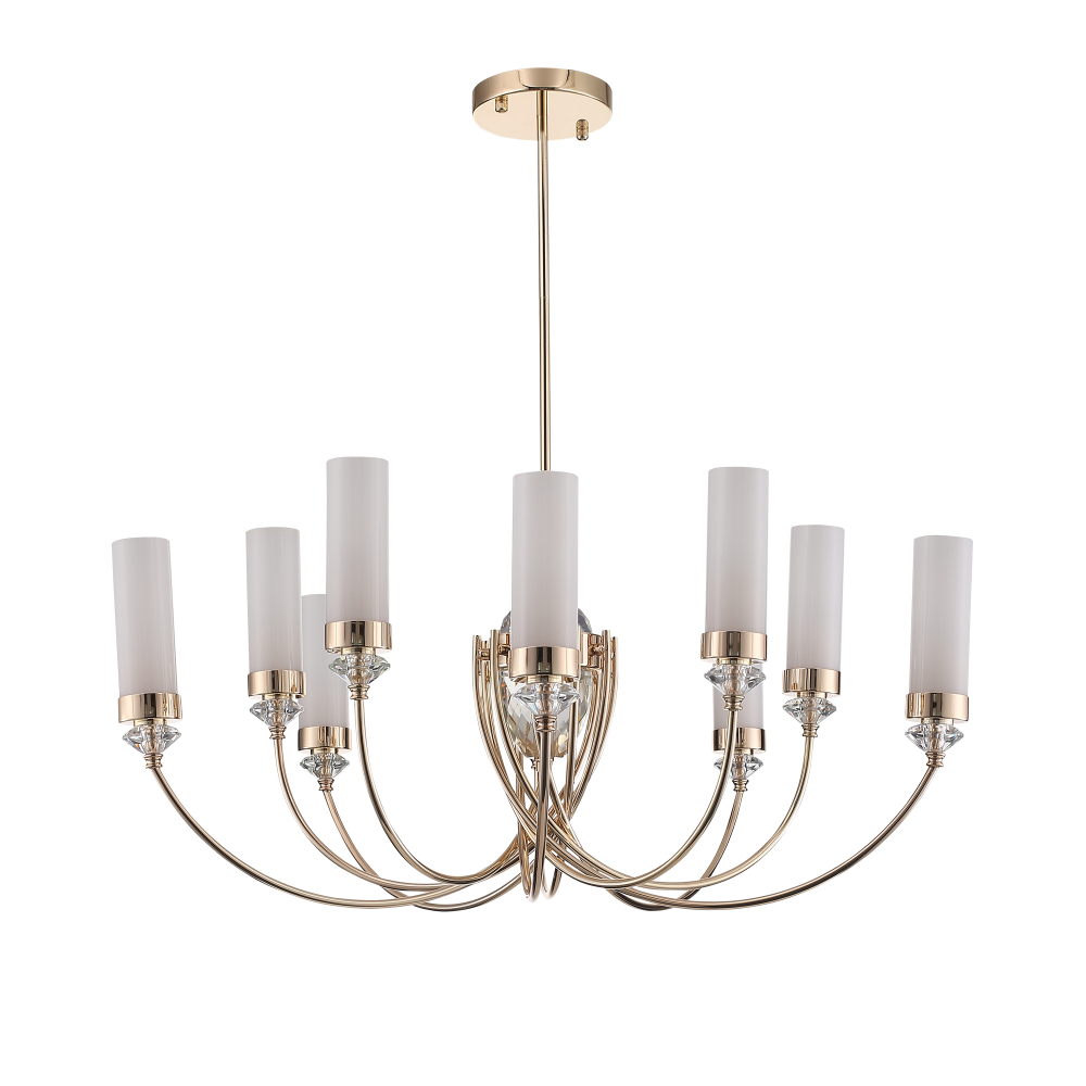 SL1402.253.10 Люстра подвесная ST-Luce Латунь/Прозрачный E14*10 40W ЭЛЕГРА