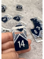 Номерки для ключей акрил 3х5 см