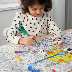 IKEA AFTONSPARV  (ИКЕА АФТОНСПАРВ)  -  Набор кукол из 5 частей, разноцветный