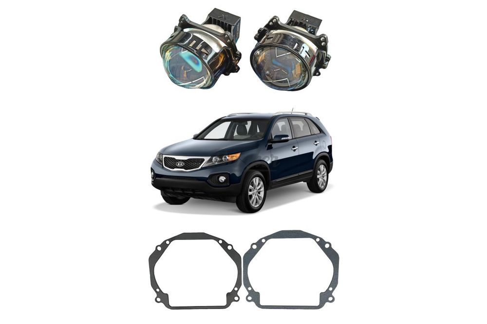 Комплект для замены штатных линз Kia Sorento II дорестайлинг 2009-2012