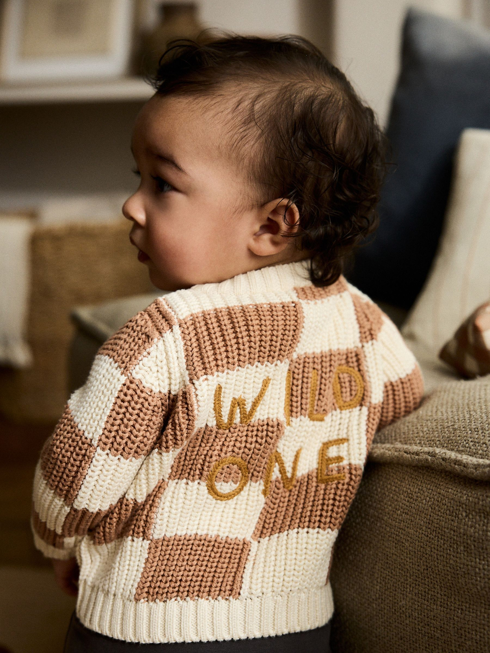 Кардиган для малышей Next AP8-188, Бежевый, Коричневый