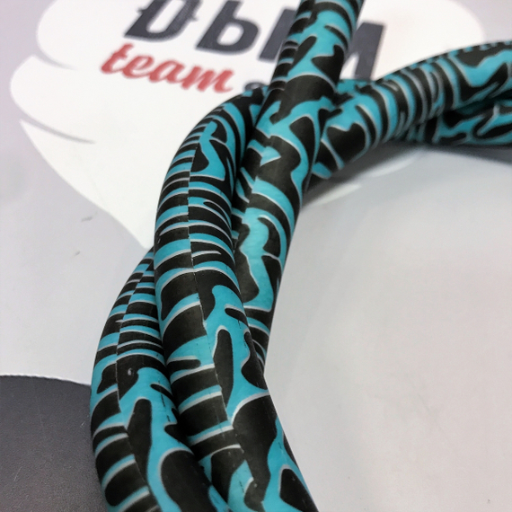 Шланг силиконовый Bazooka, материал soft touch, 2D черн/бирюз. 1,5 м