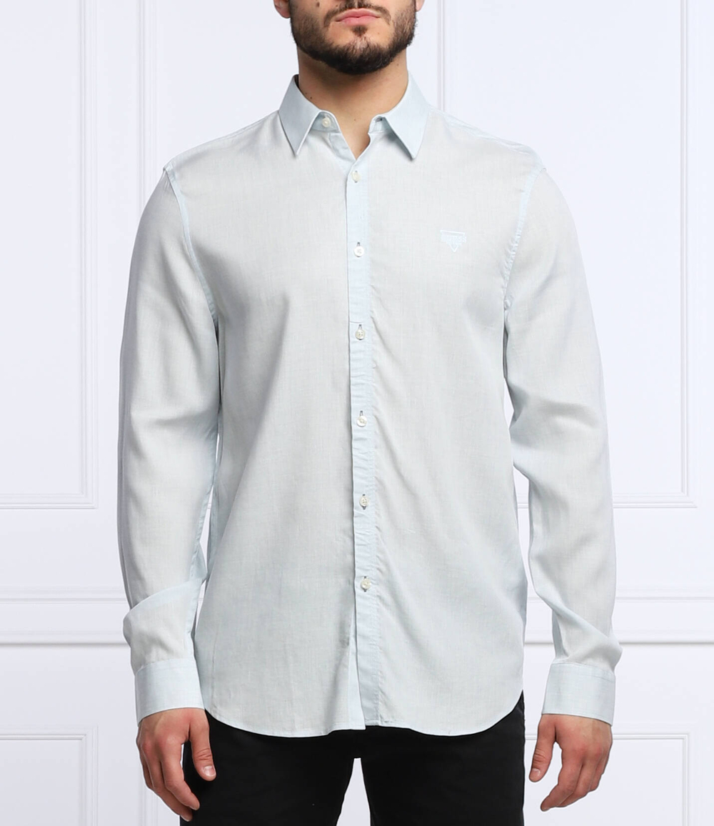 рубашка collins GUESS - голубой(M2GH25 WEK92)