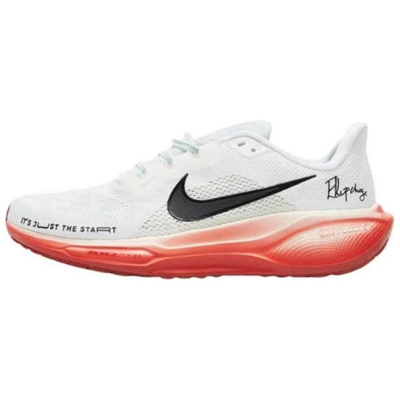 NIKE Pegasus 41 Беговые кроссовки Низкие Белые и Красные Унисекс