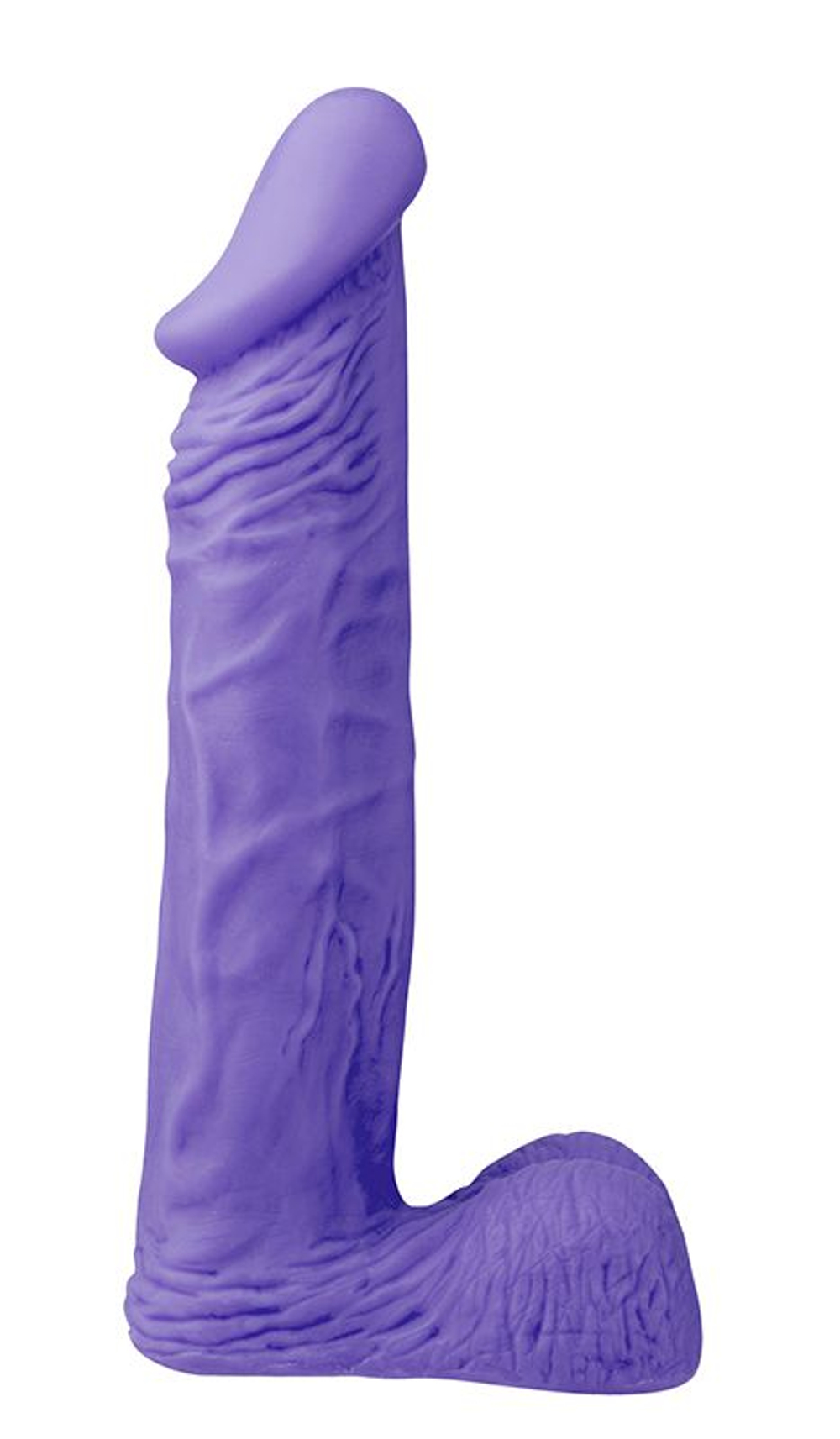 Фиолетовый фаллоимитатор большого размера XSKIN 9 PVC DONG - 23 см. (Цвет: фиолетовый)