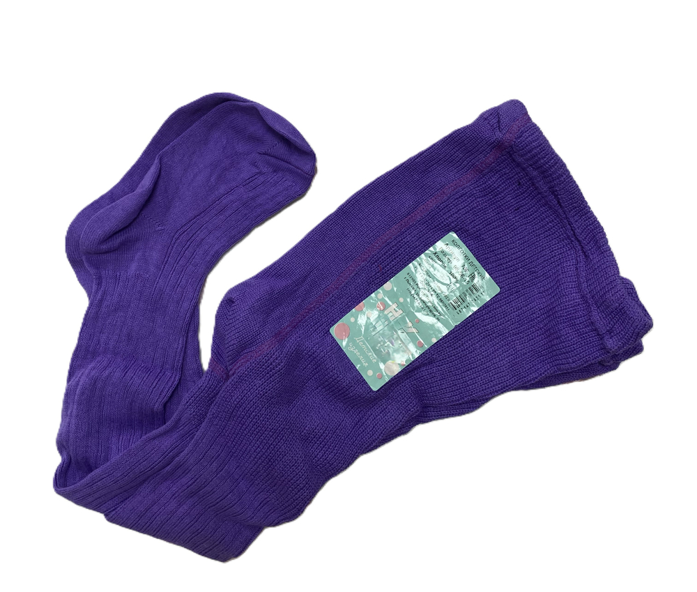 Колготки детские из 100% хлопка на рост 98 см, цвет фиолетовый