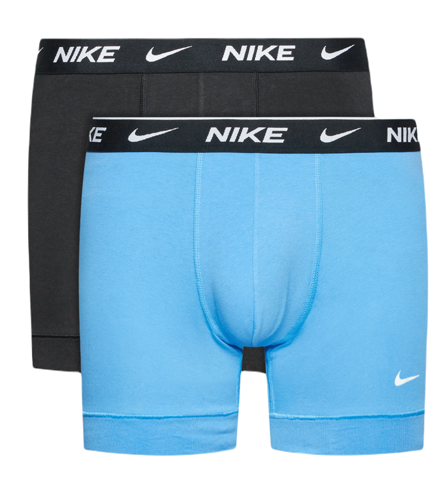 Боксерки теннисные Nike Everyday Cotton Stretch Boxer Brief 2P - uni blue/black