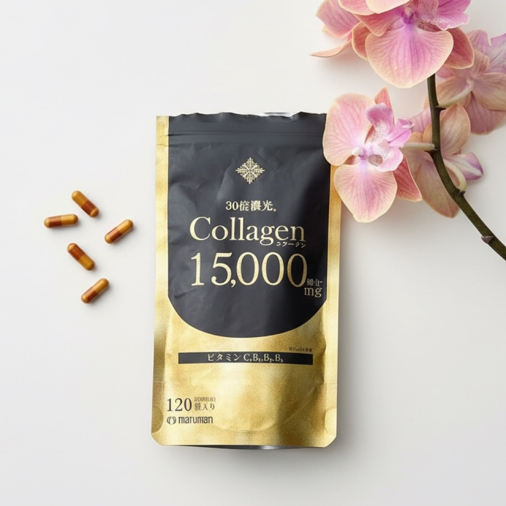 MARUMAN Морской коллаген 15000 мг с витамином С и витаминами группы В (30 дней)
