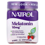Natrol, жевательные таблетки с мелатонином, со вкусом клубники, 90 жевательных таблеток (5 мг в 1 таблетке)