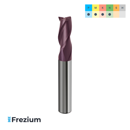 Концевая твердосплавная фреза по металлу "Guhring" (3x6x7x57 Z3; 3560)