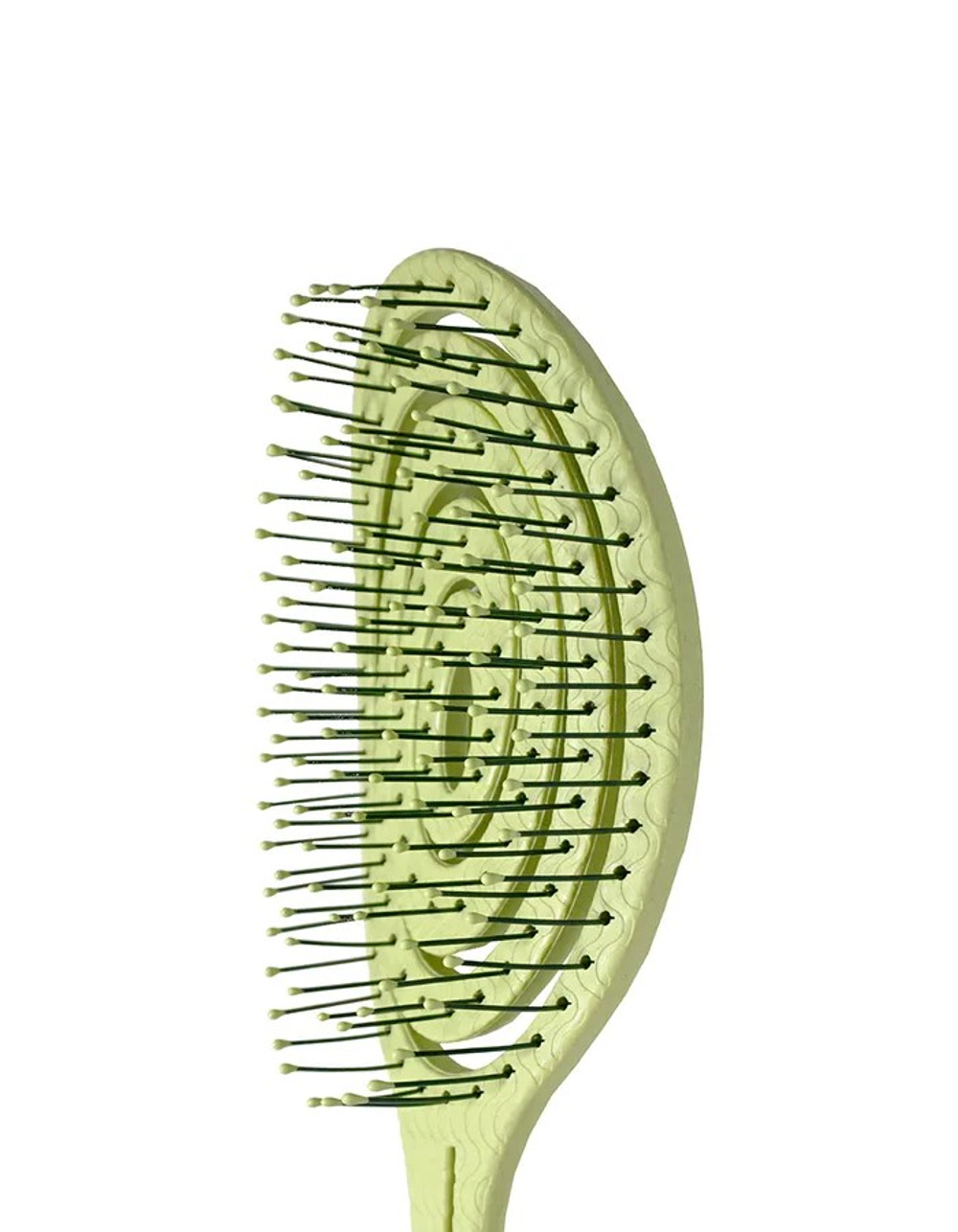 [Solomeya] Подвижная био-расческа для волос ЗЕЛЕНАЯ Detangling Bio Hair Brush Green, 1шт