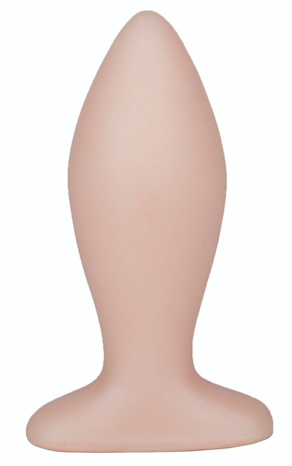 Телесная анальная пробка с широким основанием - 9 см. (Цвет: телесный)