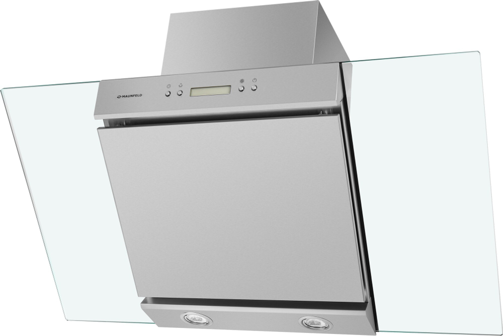 Кухонная вытяжка MAUNFELD Gloria 90 нержавеющая сталь/прозрачное стекло фото 2