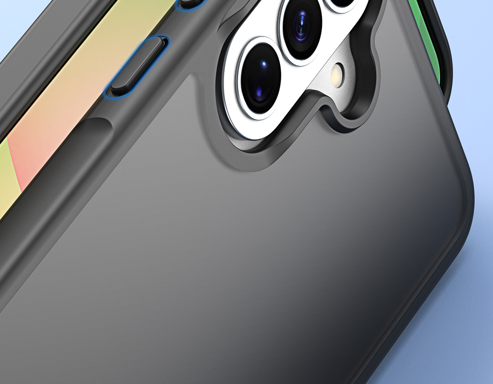 Чехол матовый полупрозрачный черный для Samsung Galaxy A37, A36 и A56, серия Yind Series от Dux Ducis
