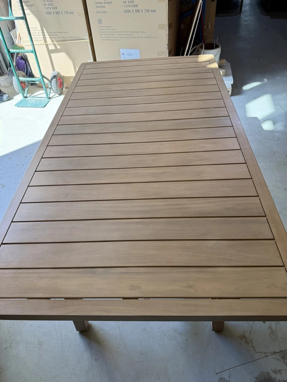Стол садовый обеденный Joygarden РИМИНИ 230 см, Light Teak