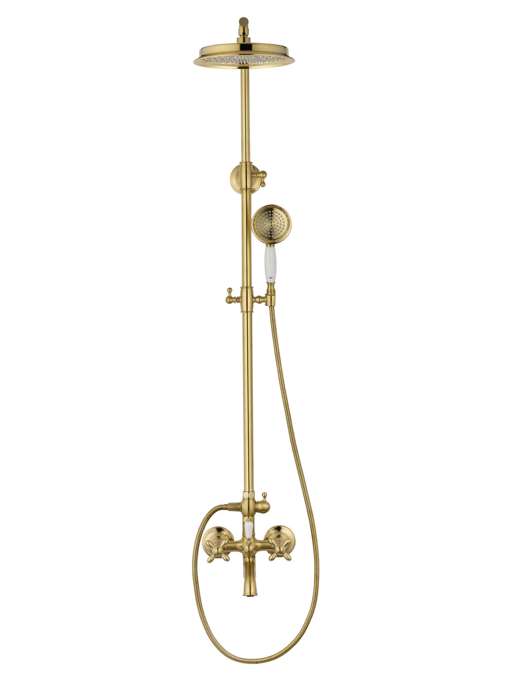 Душевая система WONZON & WOGHAND RETRO, Брашированное золото (WW-88739020-BG)