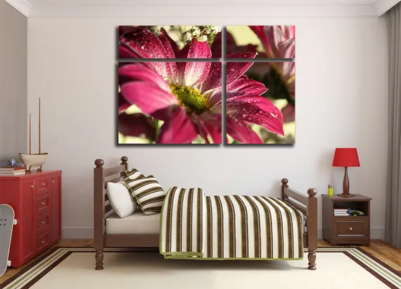 Модульная картина "Красивые герберы"