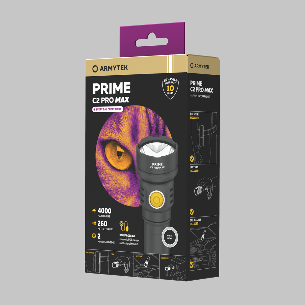 Фонарь Armytek Prime C2 Pro Max Magnet USB (F08601C)