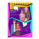 Блокнот А5 60л. клетка "Аниме-3" блок-офсет, картон 200 гр/м2 (Центрум)