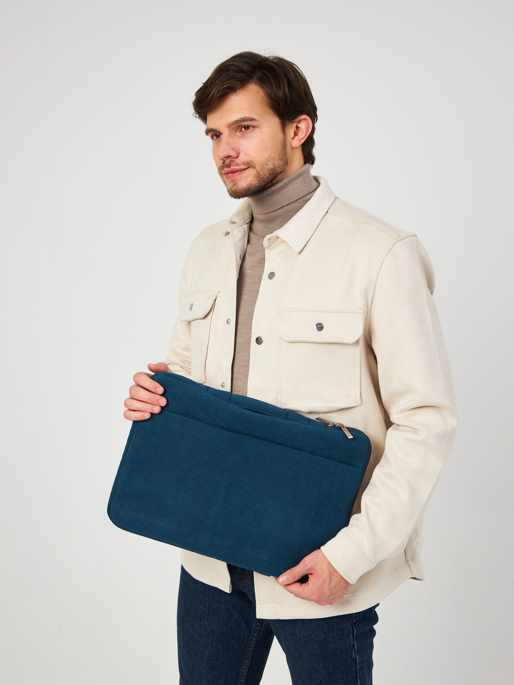 Чехол для ноутбука 14" и 15,6" (Рубчик синий)