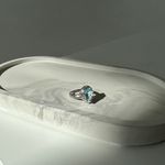 Кольцо Crystal Drop с голубым топазом