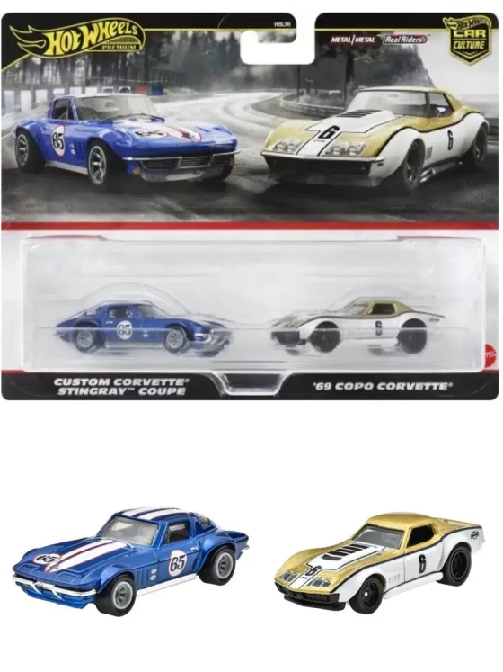 Набор Хот Вилс Премиум Car Culture Corvette HBL96 HRR80