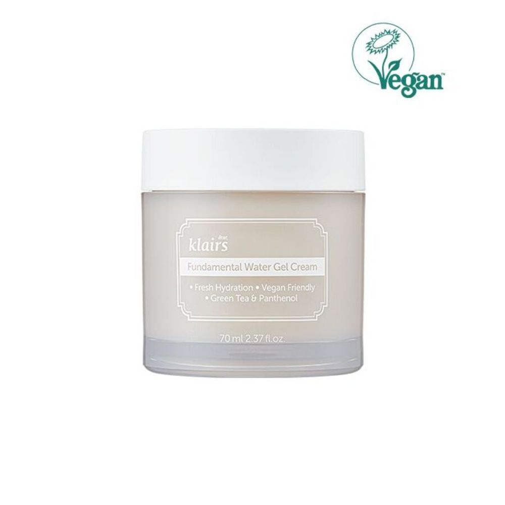 DEAR, KLAIRS Гель-крем для лица на основе зеленого чая  Fundamental water gel cream (70мл)