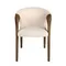 Стул Angel Cerda 5151, кремовый бархат, орех