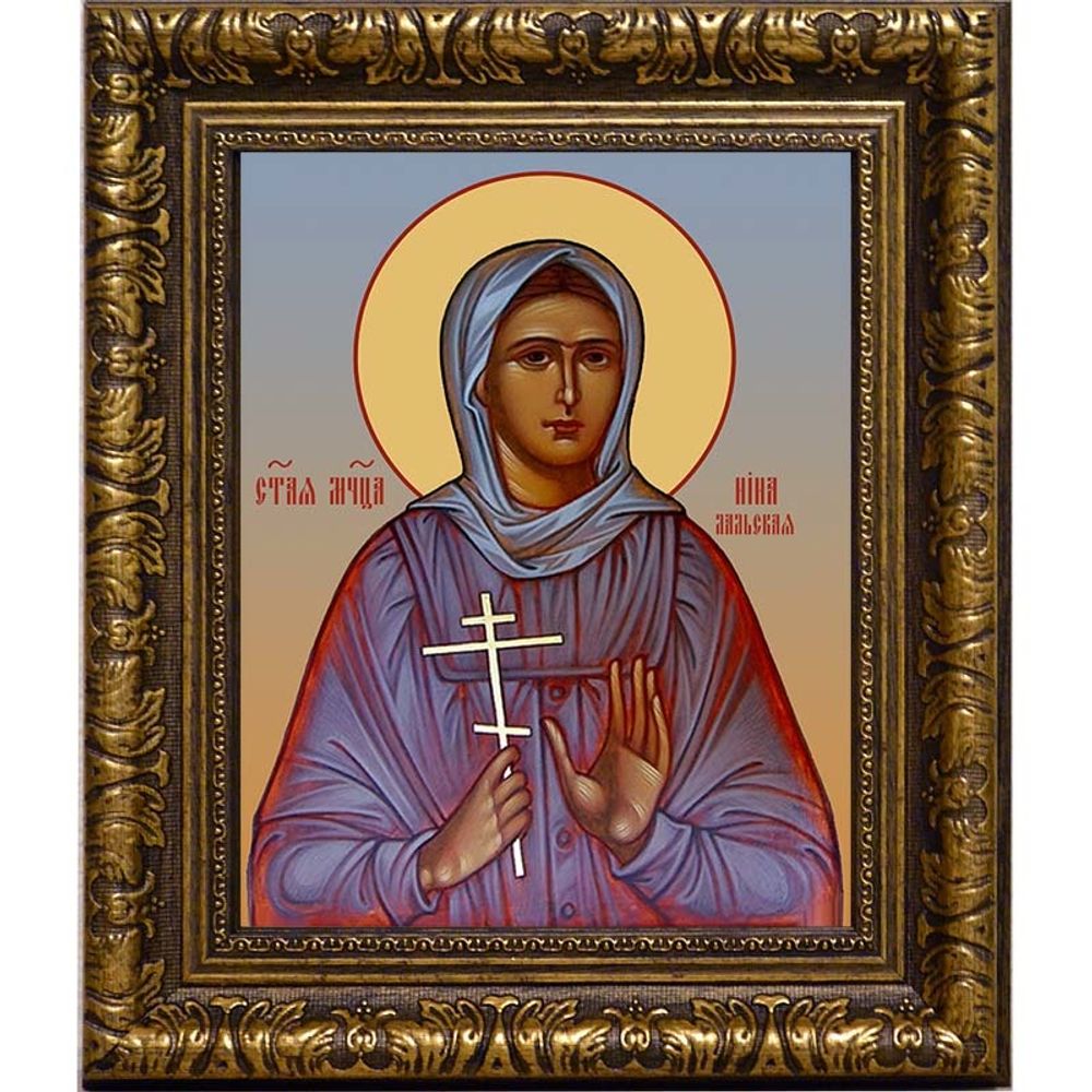 Нина Лальская (Кузнецова) мученица. Икона на холсте.