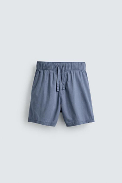ZARA Х AARON LEVINE ПИЖАМНЫЙ КОСТЮМ С ШОРТАМИ, НЕБЕСНО-ГОЛУБОЙ