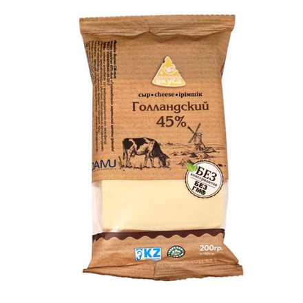 Сыр Голландский Мелодия вкуса 45 % 200 гр