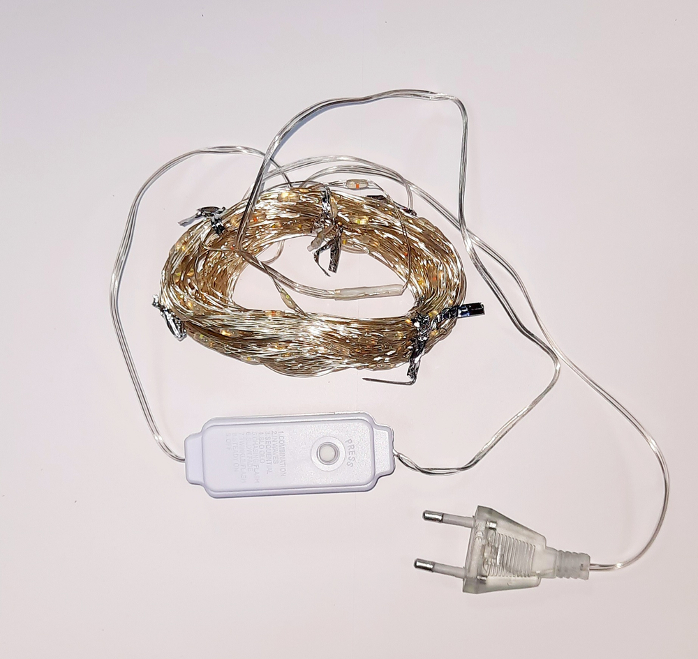 Гирлянда нить на проволоке LED Copper Lamps 500L-50м. RGB