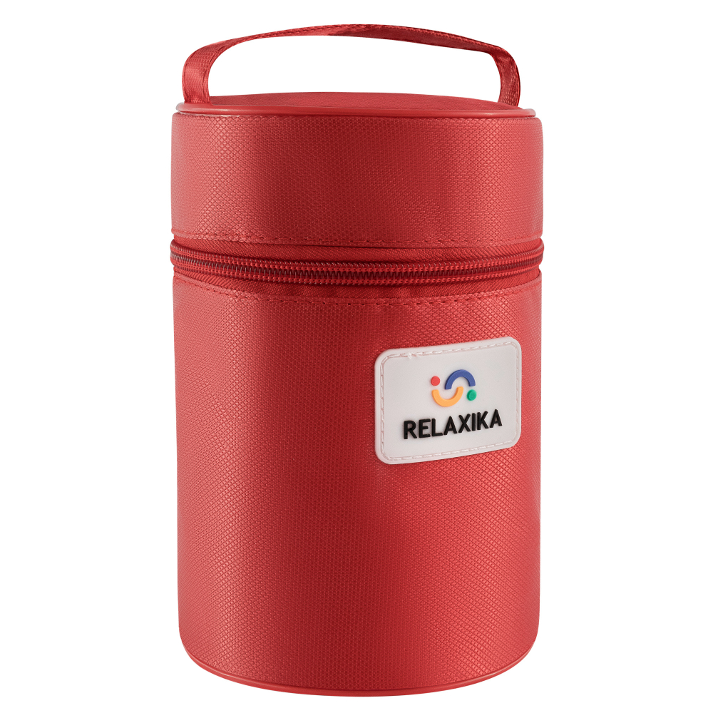 Термос для еды Relaxika 301 (0,7 литра) в термочехле, стальной