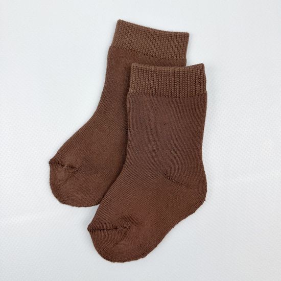 Носочки махровые, Коричневые