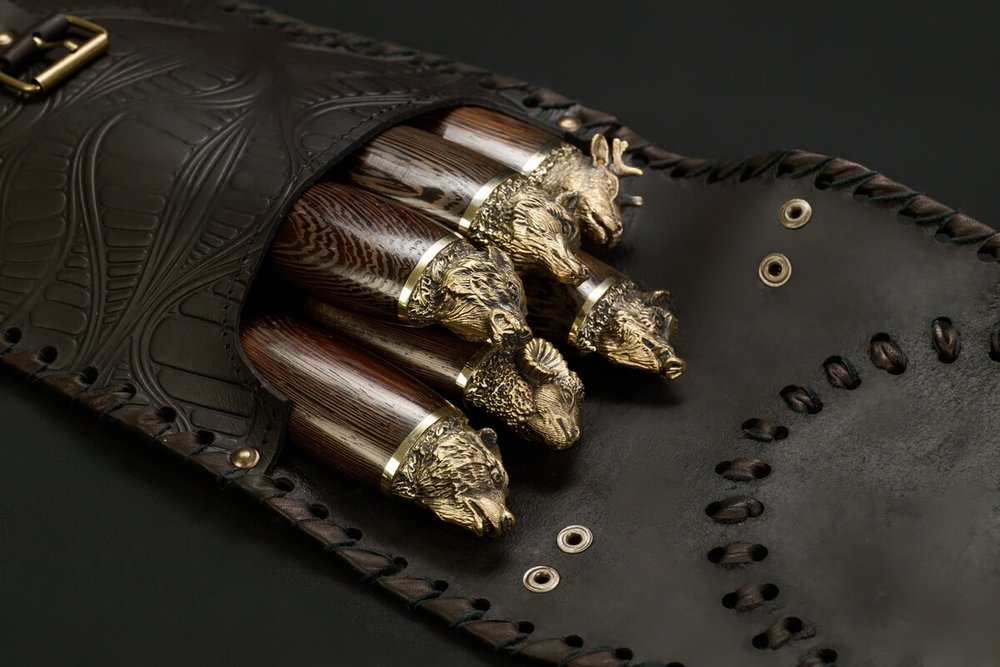 Набор шампуров в чехле "Кочевник №10 Звери большие"