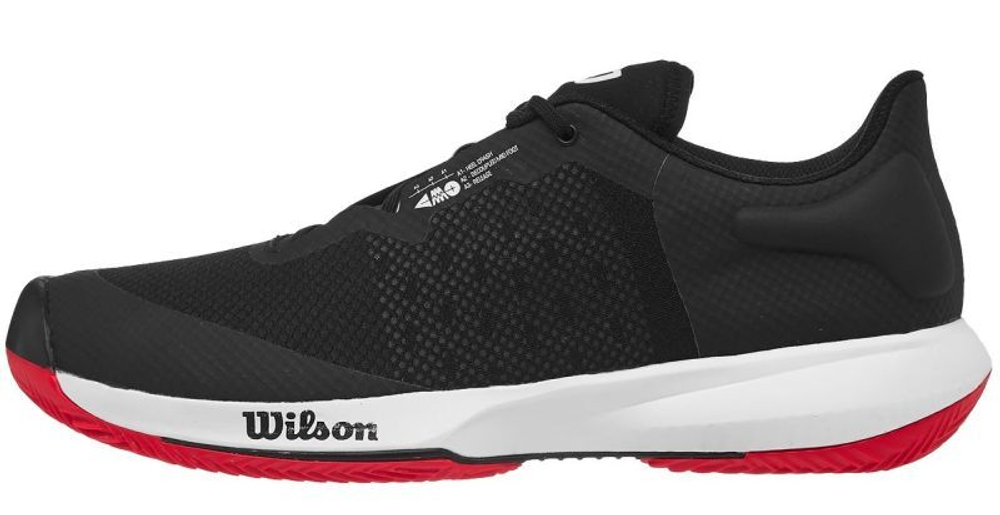 Мужские кроссовки теннисные Wilson Kaos Swift Clay - black/pear blue/wilson red