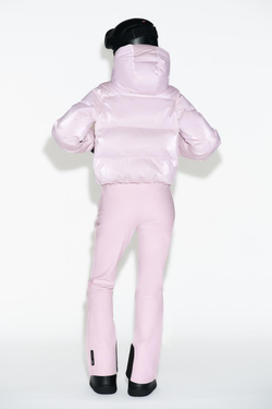 ZARA ВЕТРОЗАЩИТНЫЕ И ВОДОНЕПРОНИЦАЕМЫЕ БРЮКИ С ВЫСОКОЙ ПОСАДКОЙ, РОЗОВЫЙ