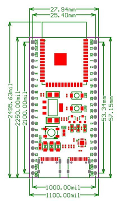 Модуль ESP32 S3/WROOM-1/N8R2