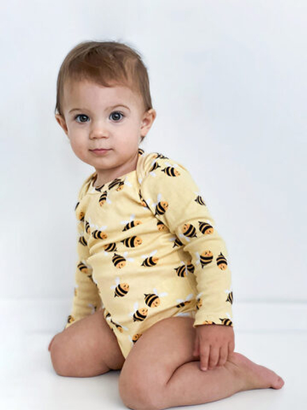 Боди Mjölk Пчёлки с длинным рукавом