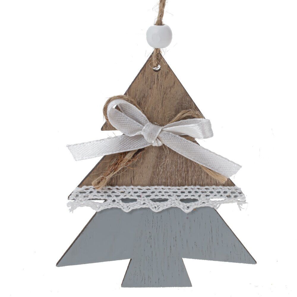 GAEM Изделие декоративное подвесное "Ангел/Ёлка/Звезда", L9 W1 H11,5 см, 3в.