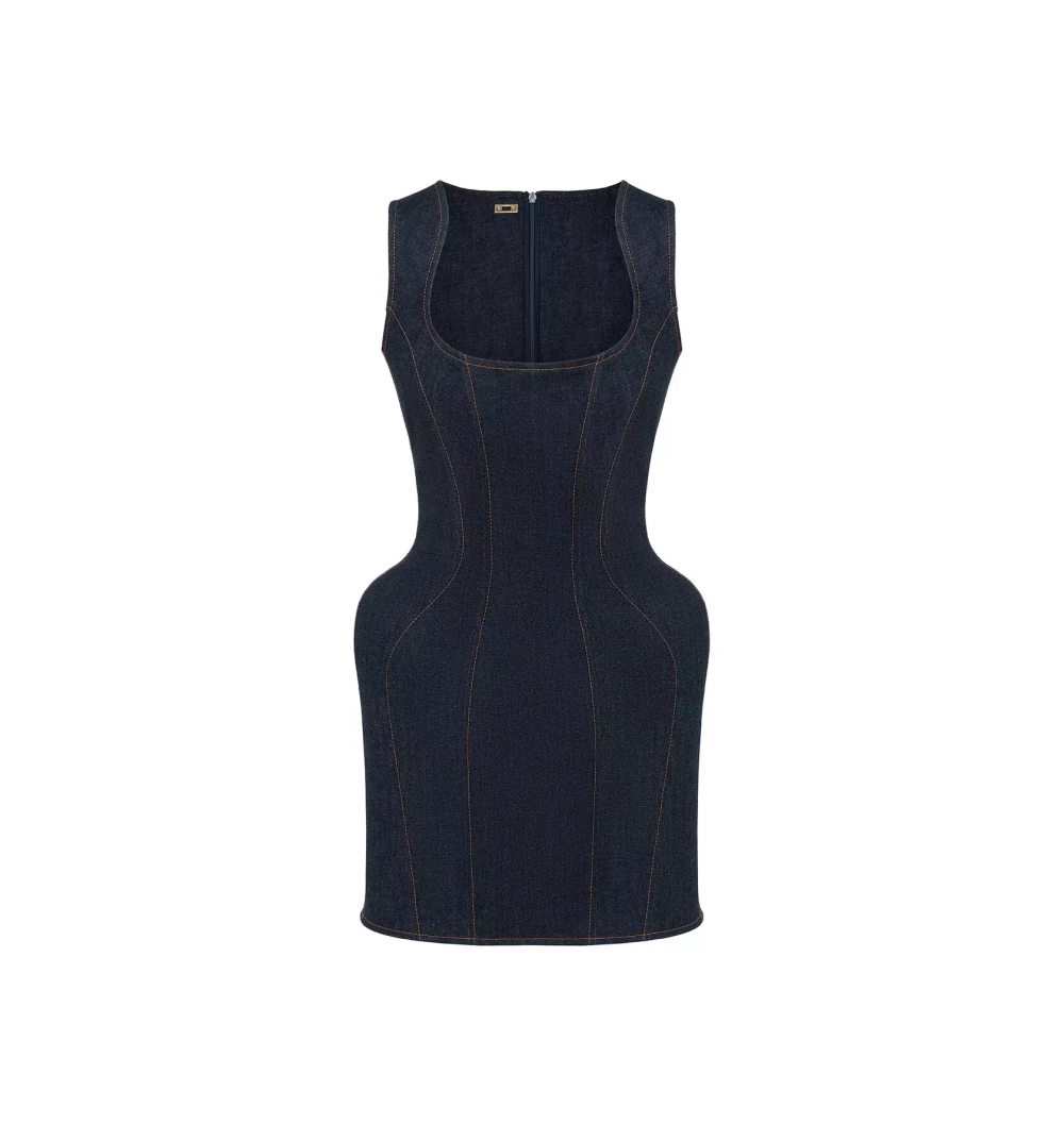 Платье джинсовое мини