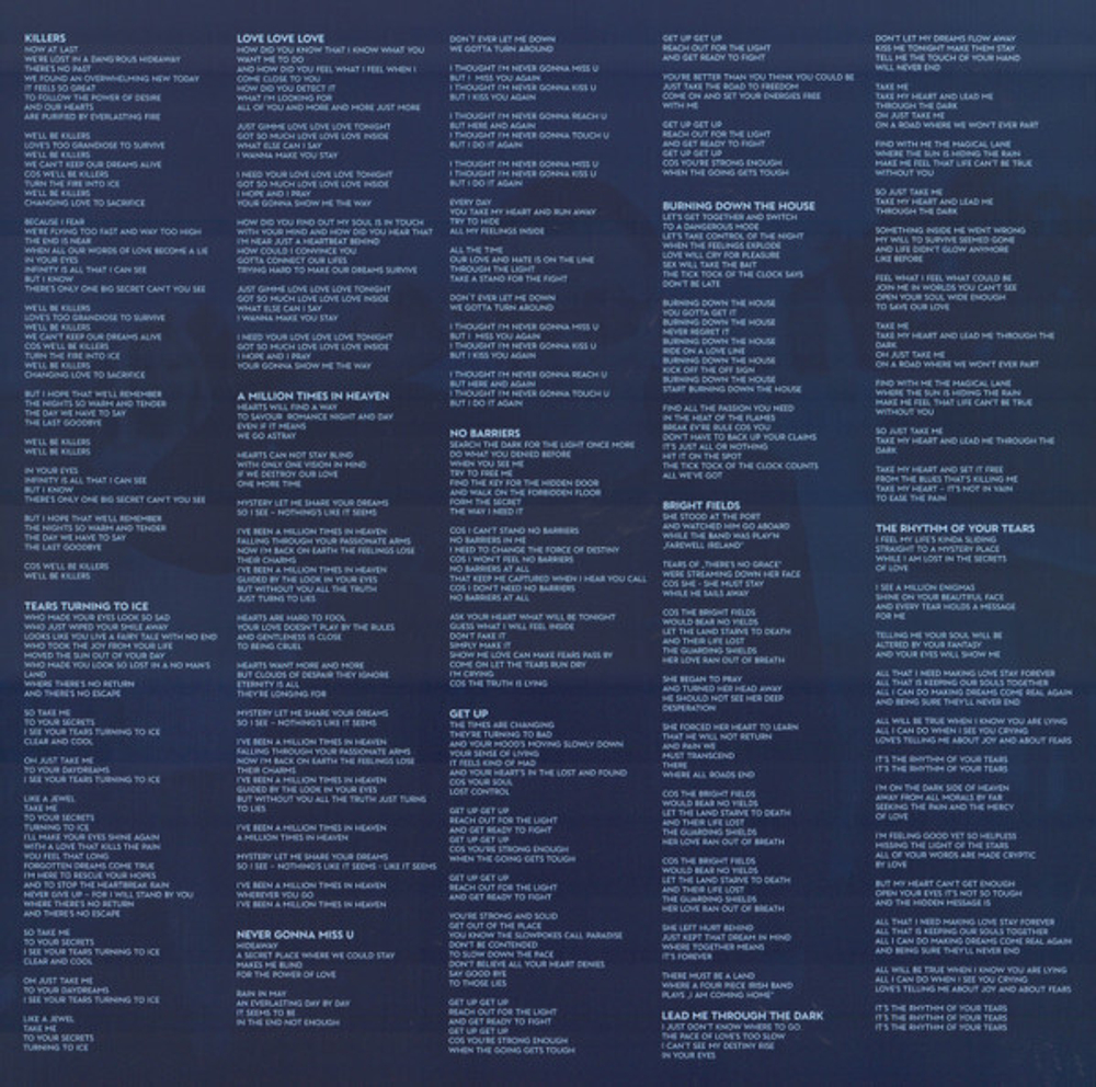LP: Bad Boys Blue — «Tears Turning To Ice» (2020) [Limited Blue Vinyl]