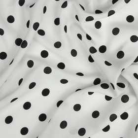 Ткань Штапель плот 90г/м2 100% вискоза шир. 145 см цв.01 белый